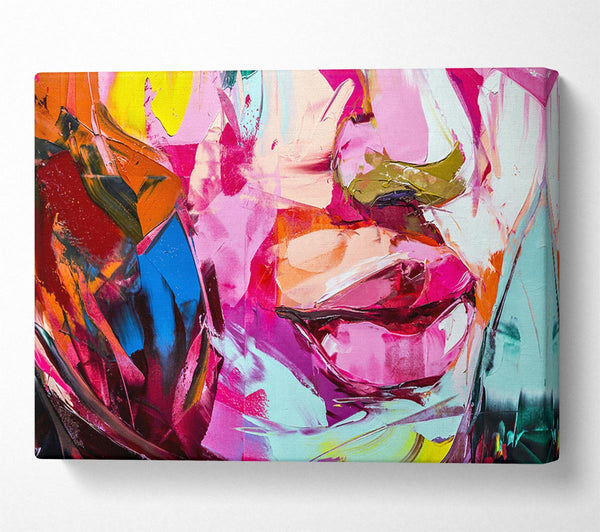 Picture of The Lips Of Colour Canvas Print Wall Art