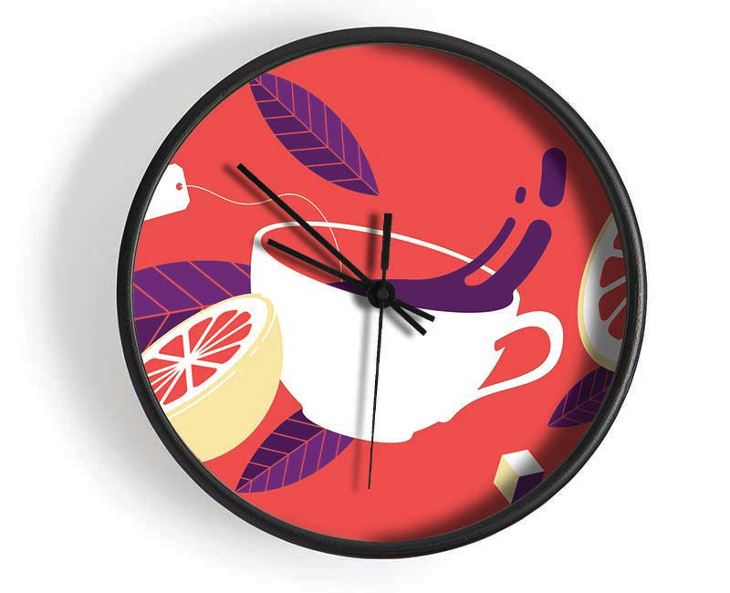 Citrus Tea Clock - Wallart-Direct UK