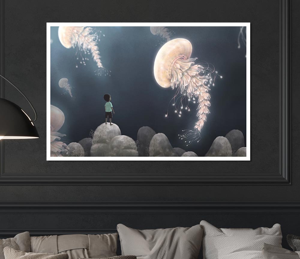 The Jellyfish Experience Print Poster Wall Art