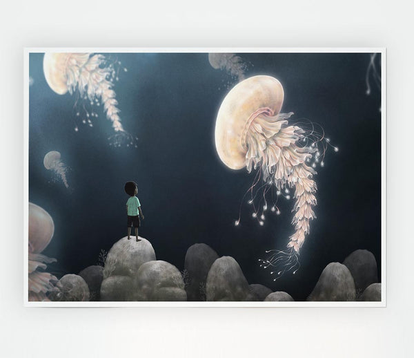 The Jellyfish Experience Print Poster Wall Art