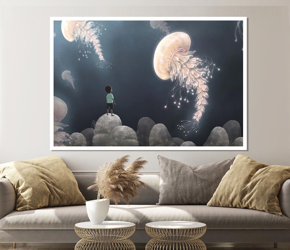 The Jellyfish Experience Print Poster Wall Art