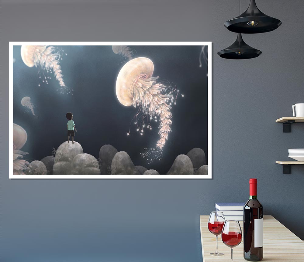 The Jellyfish Experience Print Poster Wall Art