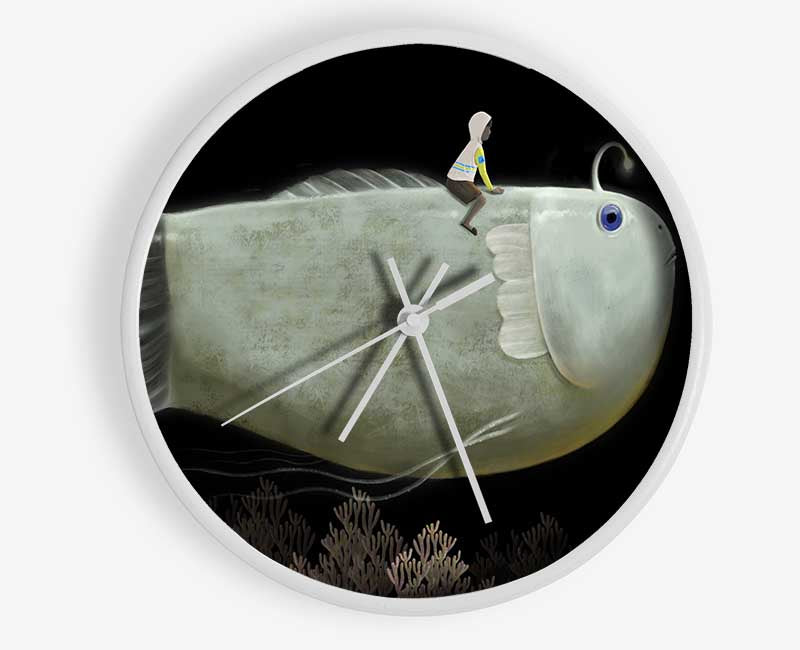 Riding The Anglerfish Clock - Wallart-Direct UK