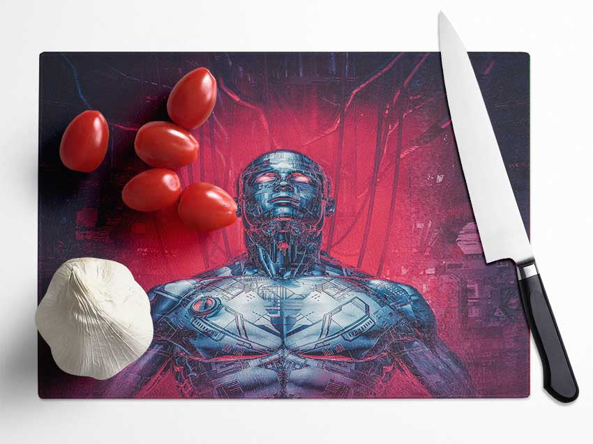 Cyborg Recharge Glass Chopping Board