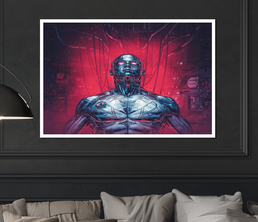 Cyborg Recharge Print Poster Wall Art