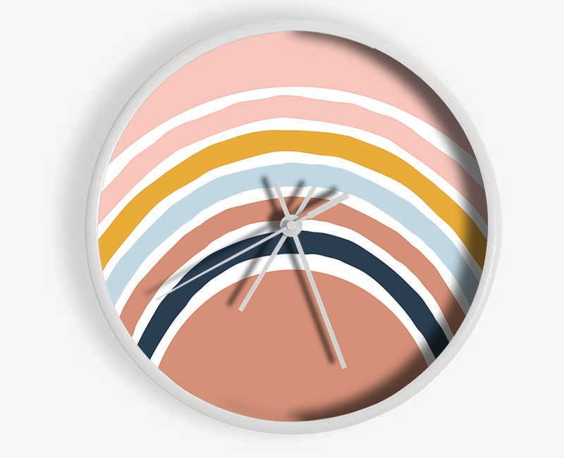 The Contemporary Rainbow Clock - Wallart-Direct UK