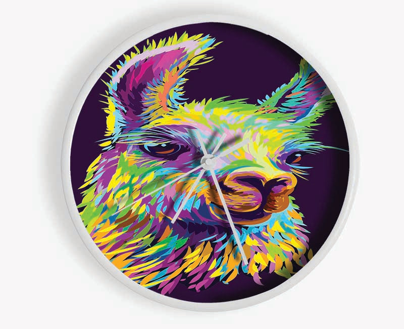 The Llama Head Clock - Wallart-Direct UK