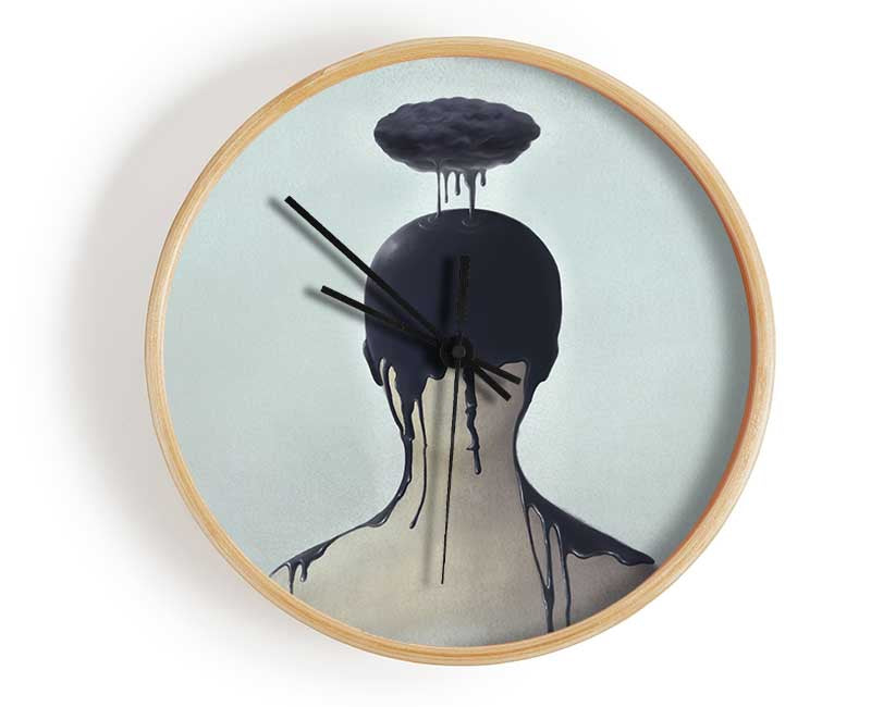 Clouds Of Ink Clock - Wallart-Direct UK