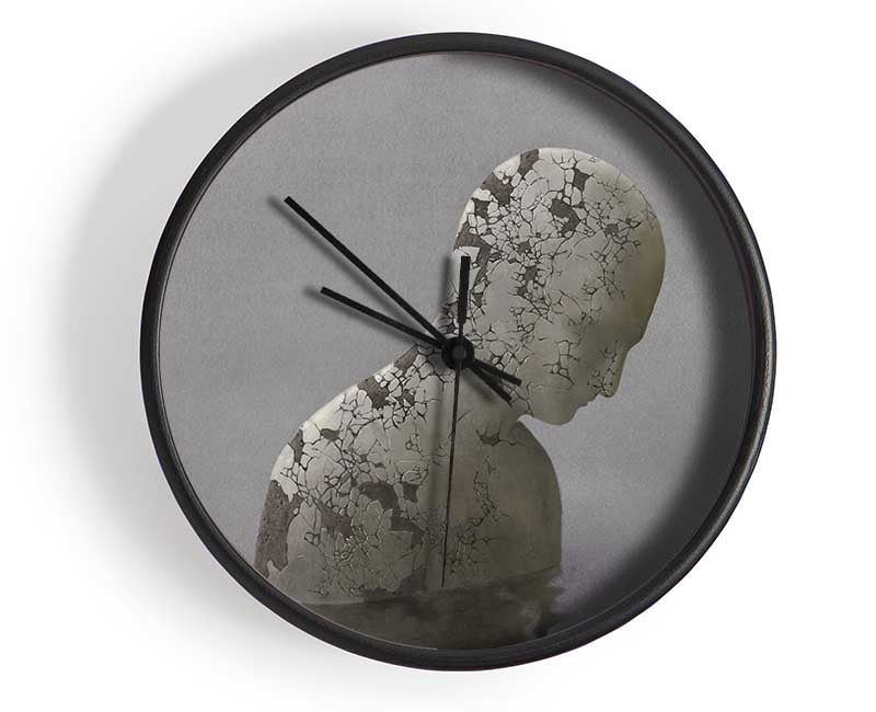 Eroded Statue In Water Clock - Wallart-Direct UK