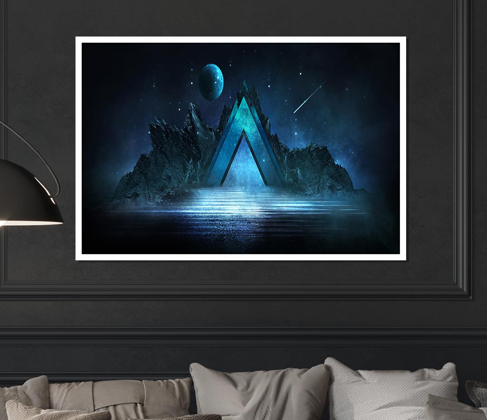 The Prism To Land Print Poster Wall Art