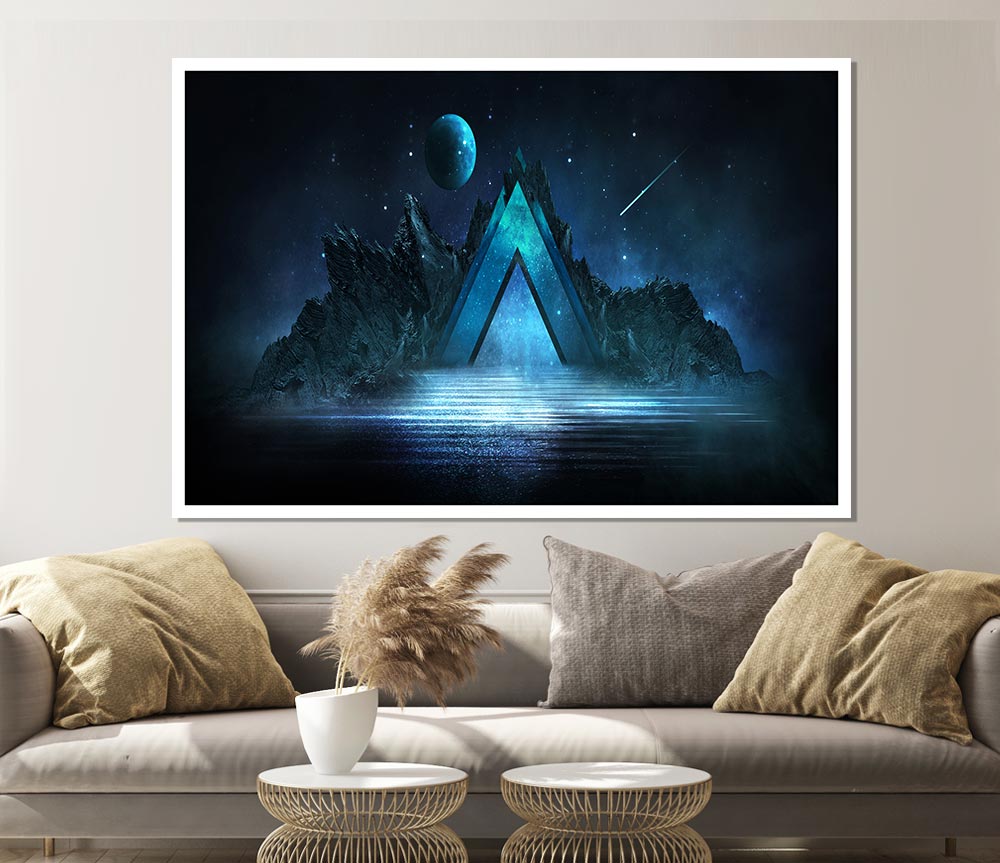 The Prism To Land Print Poster Wall Art