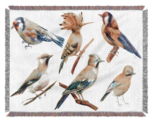 Birds Of Beauty 2 Woven Blanket