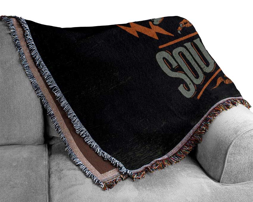 Whiskey Southern Rebel Woven Blanket