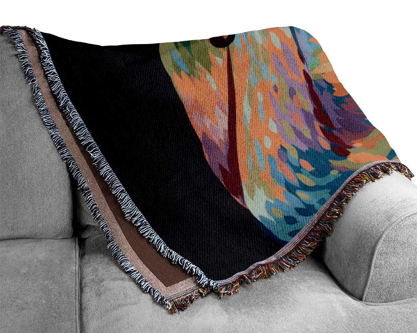 The Vibrant Swan Sitting Woven Blanket