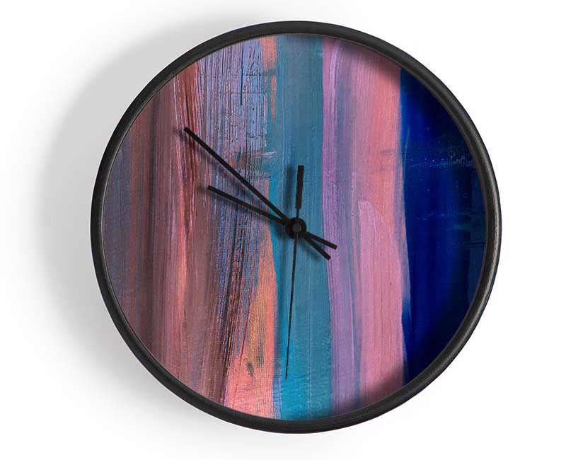 Vertical Drop Of Waves Clock - Wallart-Direct UK