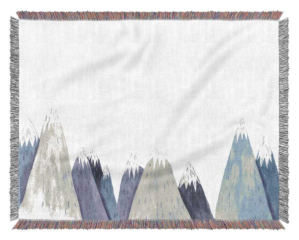 The Mountain Top Triangles Woven Blanket