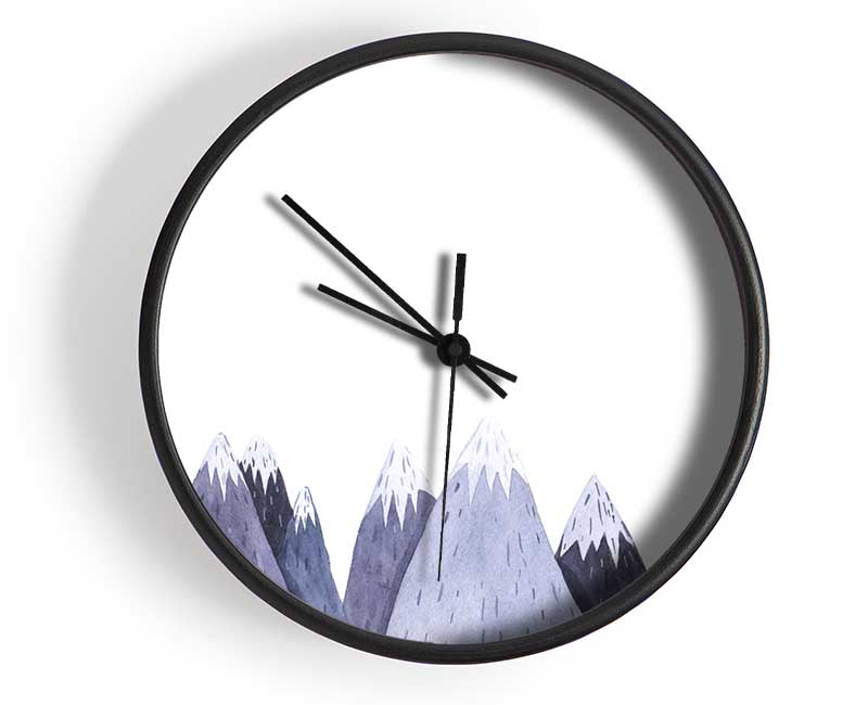 The Mountain Top Triangles Clock - Wallart-Direct UK