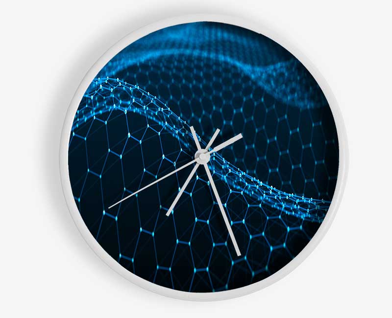 The Waves Of Technology Clock - Wallart-Direct UK