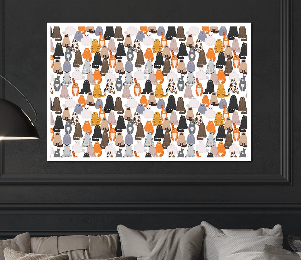 The Cat Mass Print Poster Wall Art