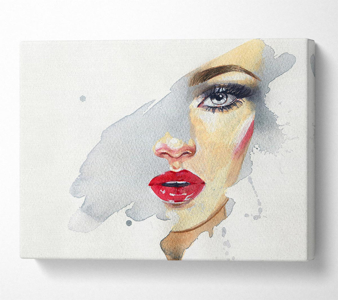 Picture of Washed Face Visual Canvas Print Wall Art