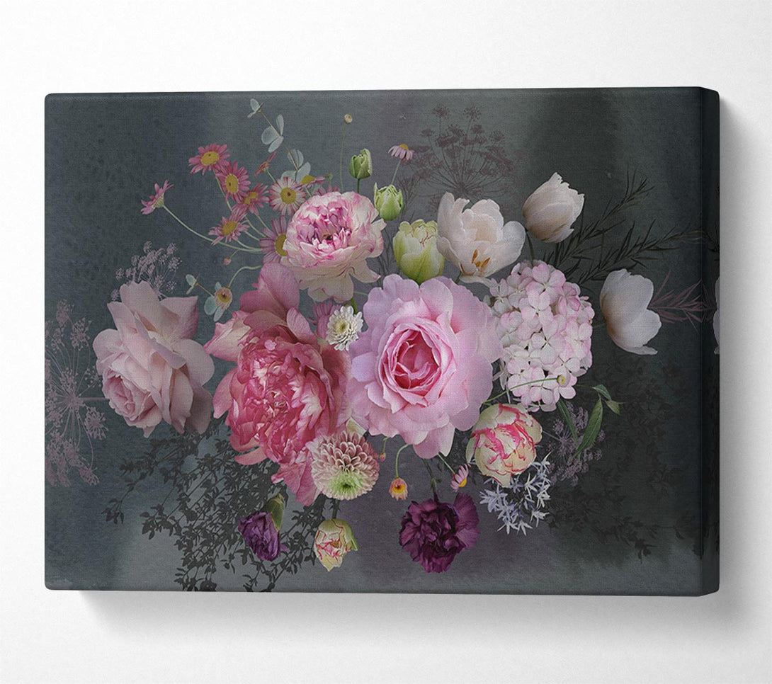 Picture of Realism Flowers Canvas Print Wall Art