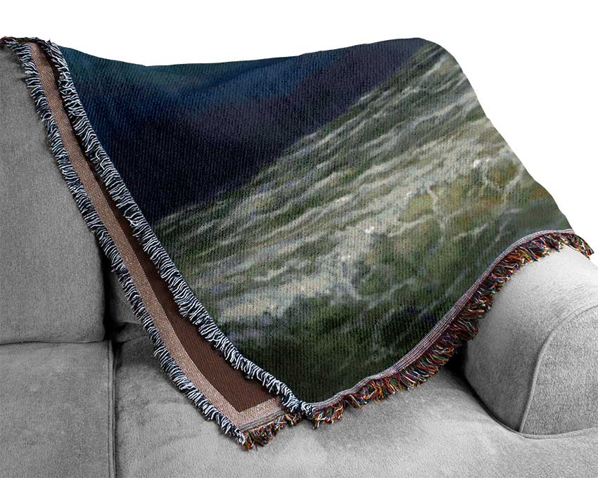 Rough Seas Ship Woven Blanket