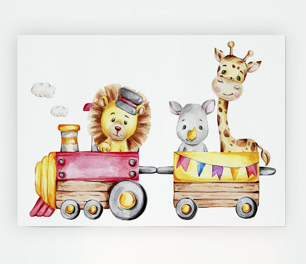 The Animal Train Print Poster Wall Art