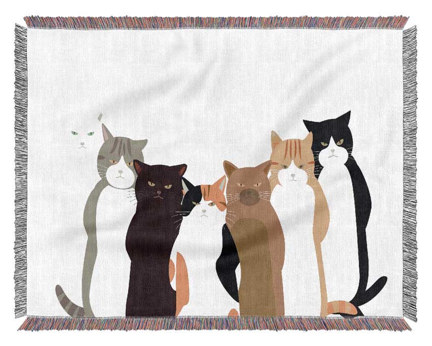 The Cat Crew Woven Blanket