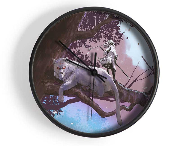 The Scary Mythical Cat Clock - Wallart-Direct UK