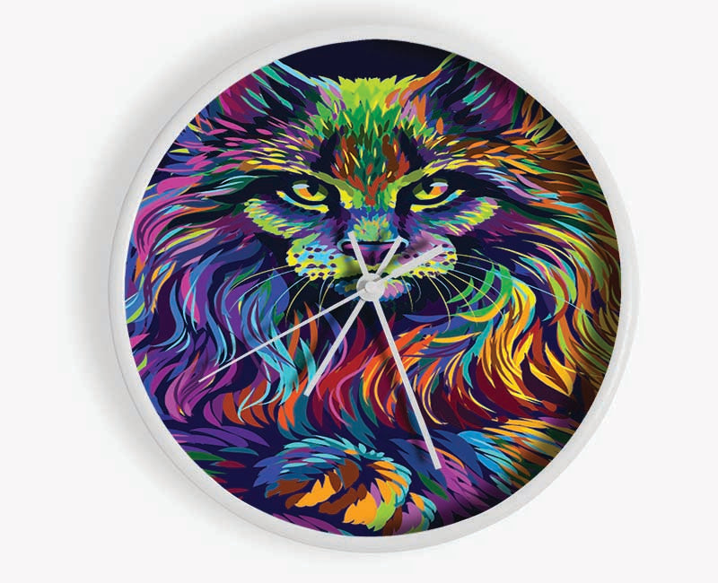 The Maine Cat Clock - Wallart-Direct UK