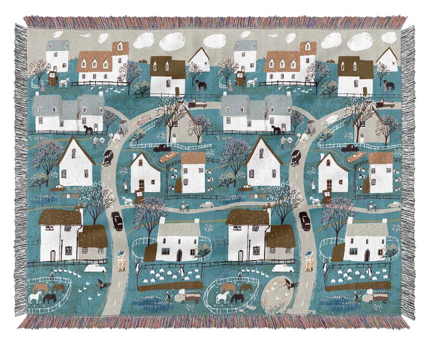 Houses Of Sweden Woven Blanket