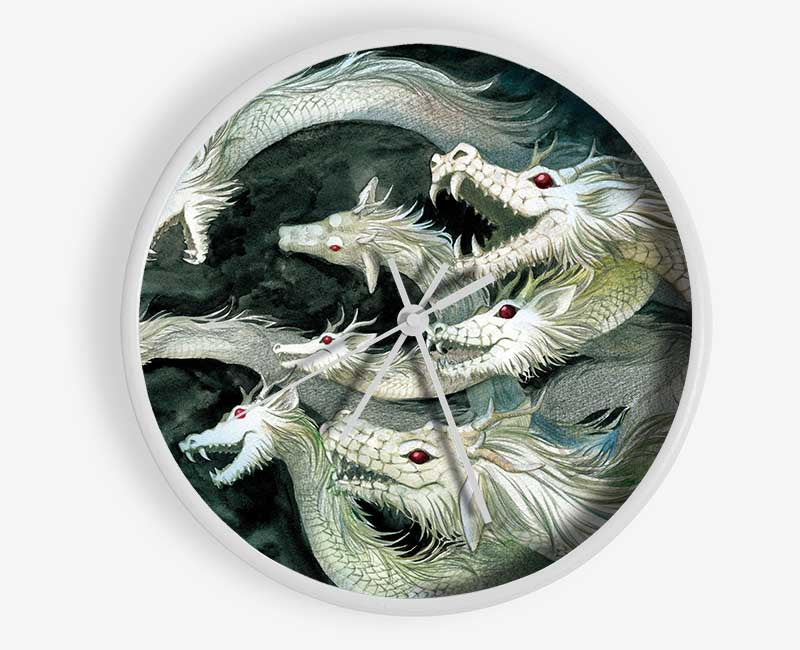 The Fearsome Hydra Clock - Wallart-Direct UK