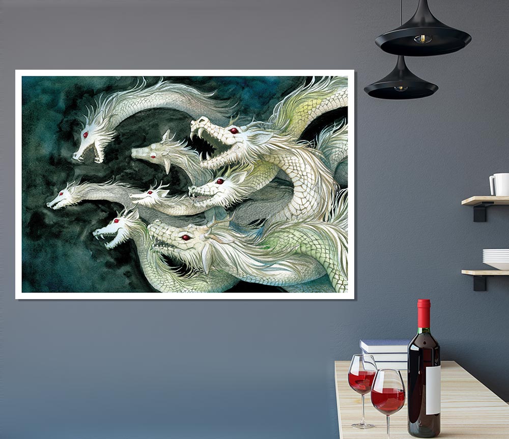 The Fearsome Hydra Print Poster Wall Art