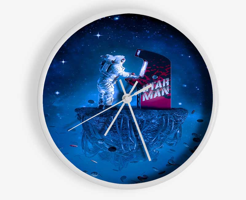 Rocketman Playing Games Clock - Wallart-Direct UK