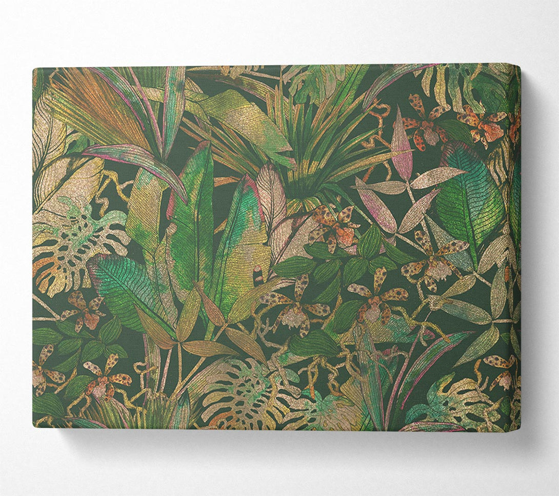 Picture of Jungle Flowers Canvas Print Wall Art