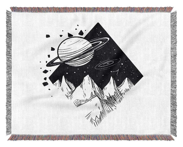 The Diamond Planet Void Woven Blanket