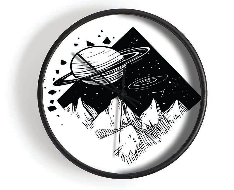 The Diamond Planet Void Clock - Wallart-Direct UK