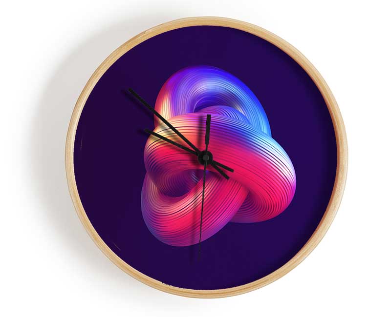 The Twisted Tube Clock - Wallart-Direct UK