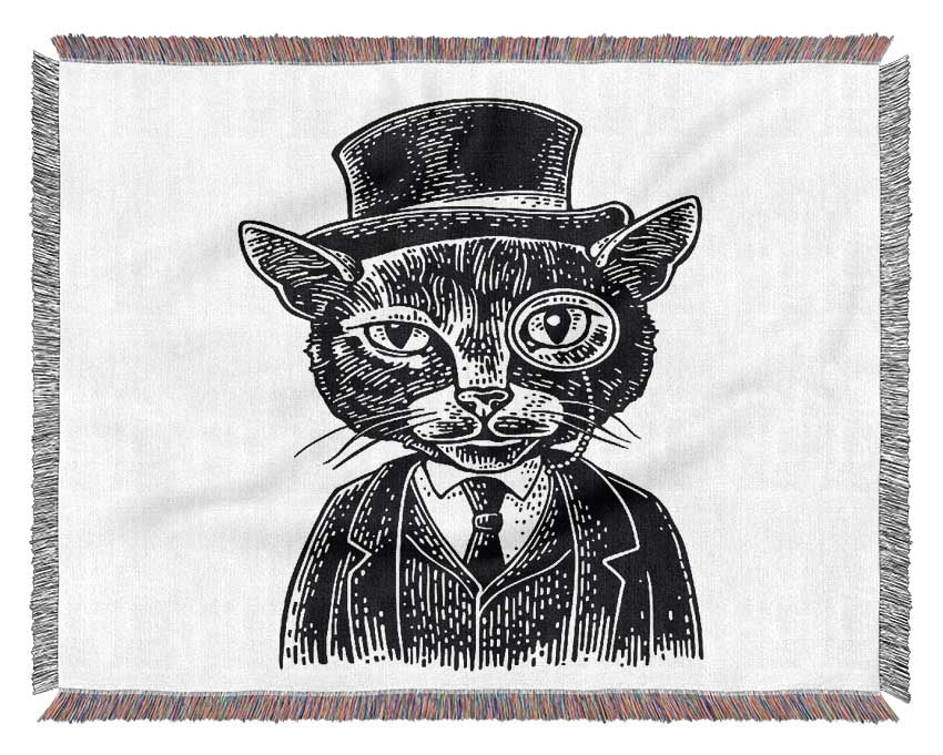 The Top Cat Monocle Woven Blanket