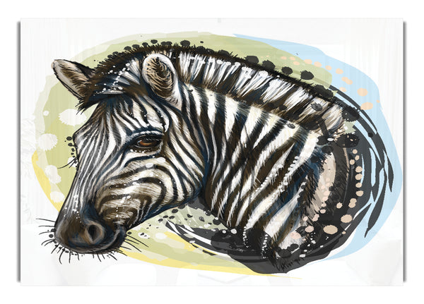 Aquarell Zebra Look