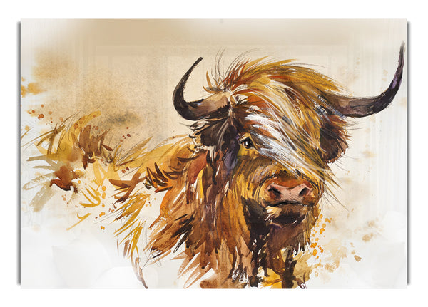 The Orange Highland Cow