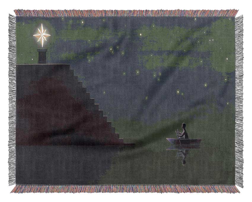 The Steps To Heaven River Woven Blanket