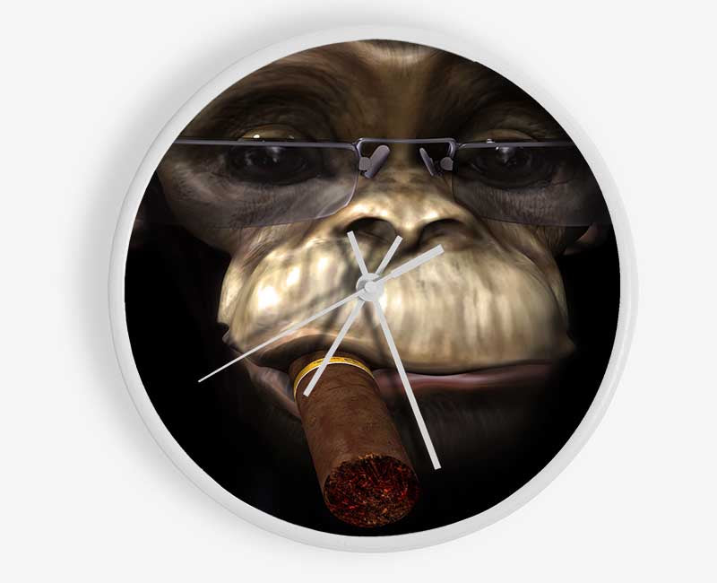 The Chimp Cigar Smoker Clock - Wallart-Direct UK