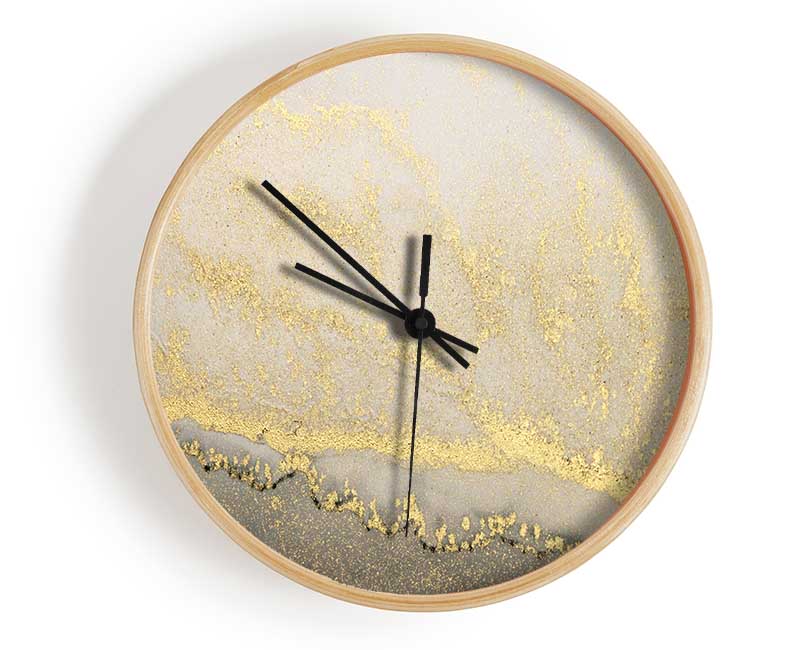 The Stone Gold Glitter Clock - Wallart-Direct UK