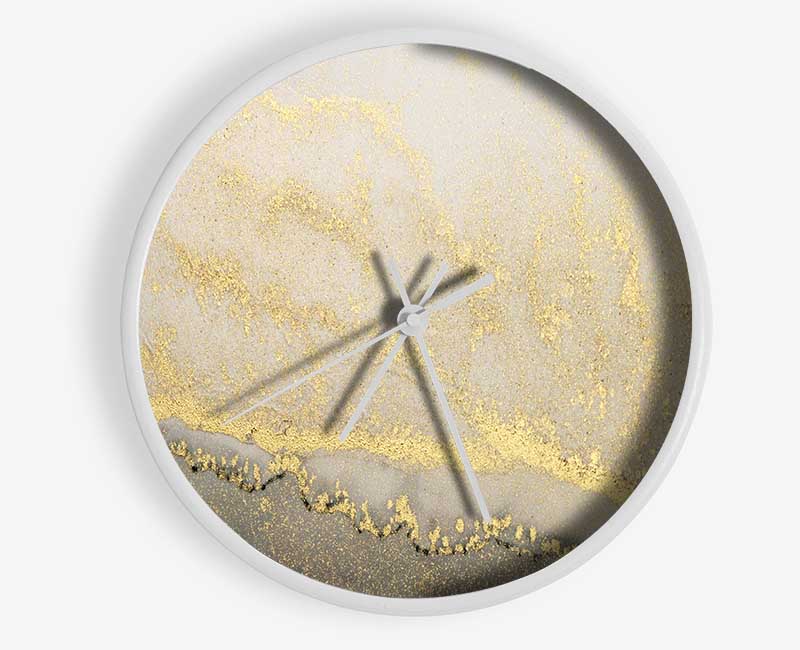 The Stone Gold Glitter Clock - Wallart-Direct UK