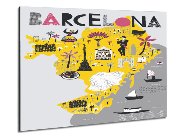 The Little Map Of Barcelona