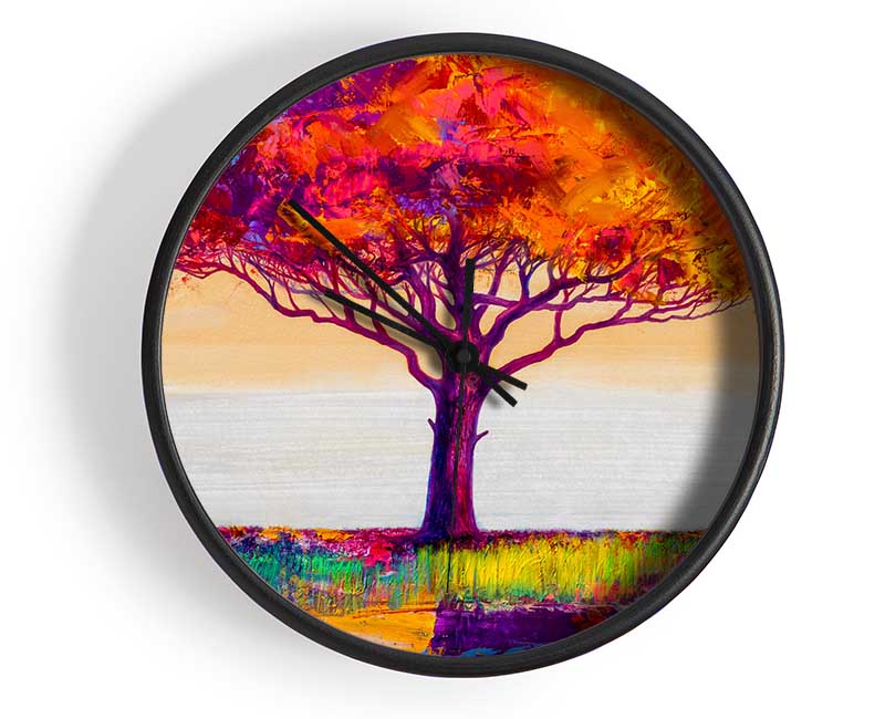 The Orange Tree Paradise Clock - Wallart-Direct UK