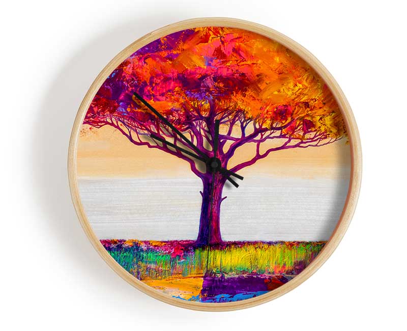 The Orange Tree Paradise Clock - Wallart-Direct UK