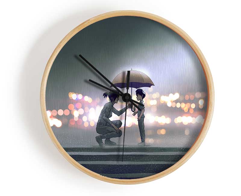 The Umbrella Lights Clock - Wallart-Direct UK