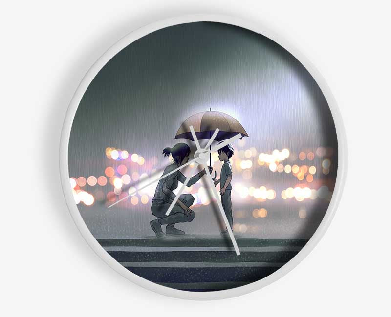 The Umbrella Lights Clock - Wallart-Direct UK